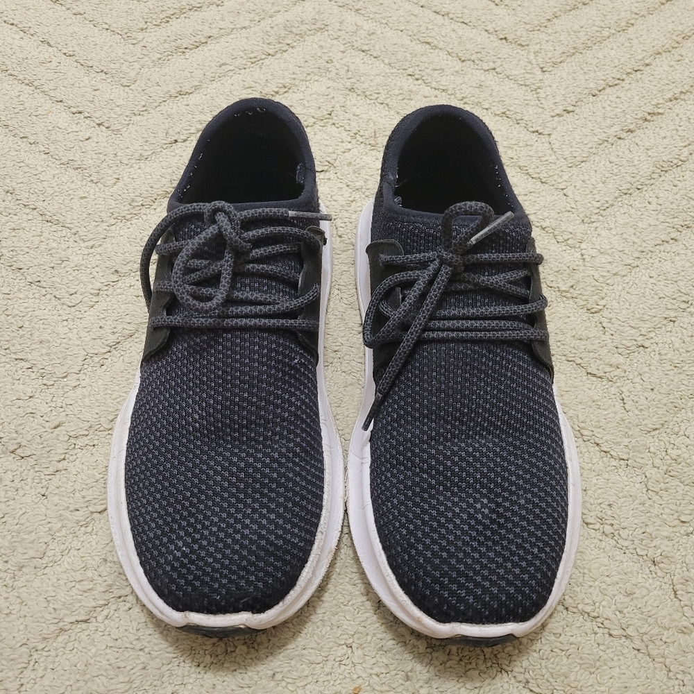 Vessi Black and White Women's Sneakers - Picture 2 of 10